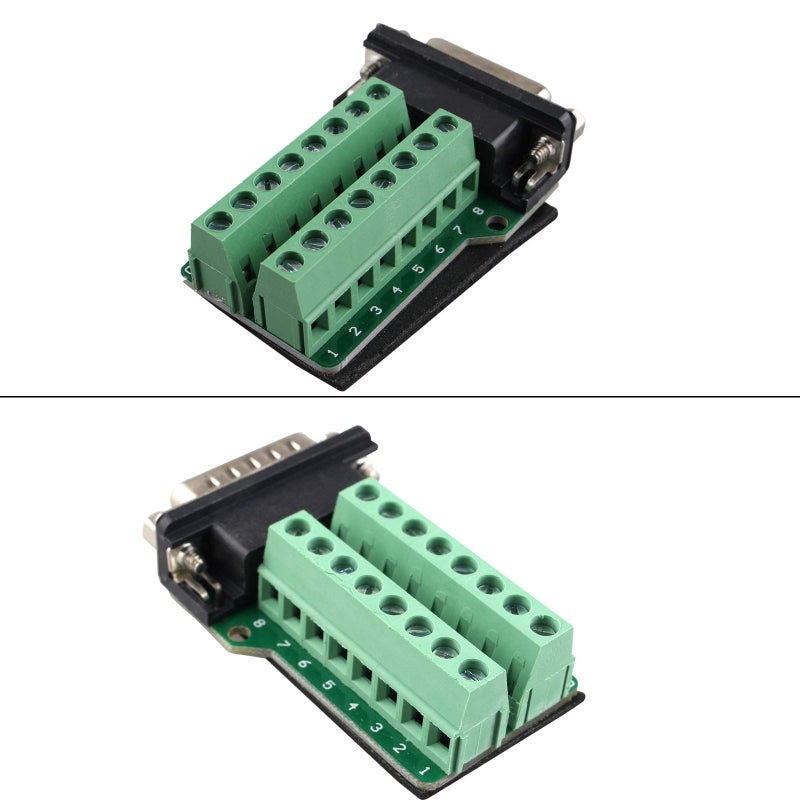 Futheda DB15 Male to Female Adapter, All-Copper Base, PCB Carrier, No Soldering Required - Image 3